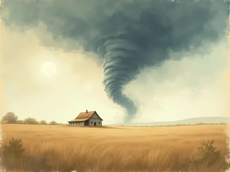 رسم توضيحي للحلم: إعصار