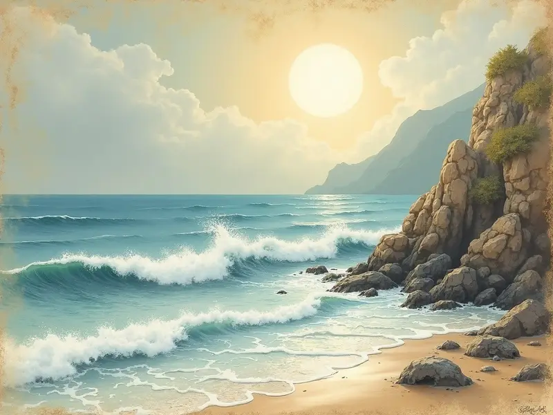 رسم توضيحي للحلم: البحر
