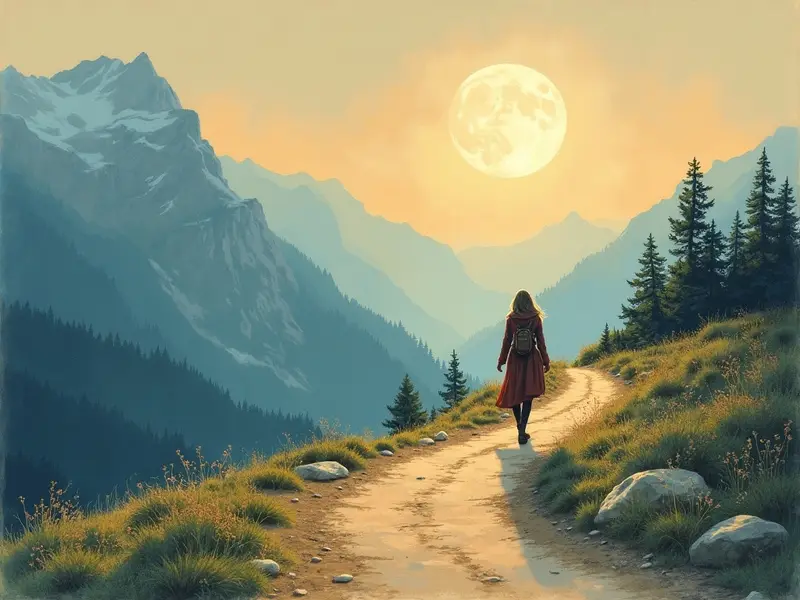 رسم توضيحي للحلم: الترحال