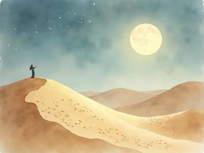 رسم توضيحي للحلم: التيمم