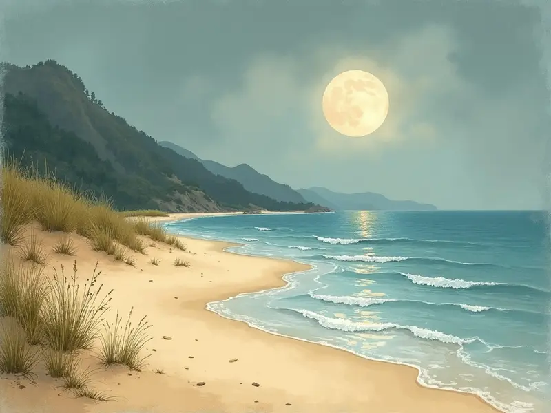 رسم توضيحي للحلم: الساحل