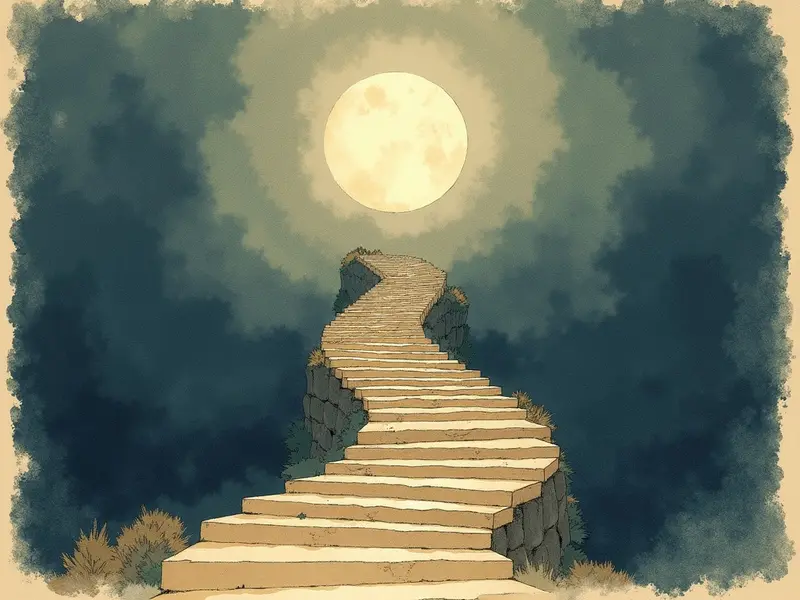 رسم توضيحي للحلم: السلم