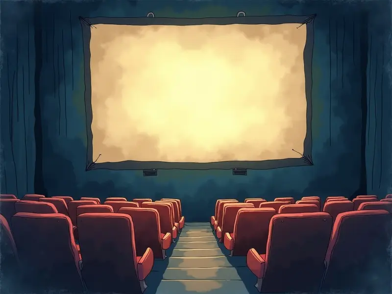 رسم توضيحي للحلم: سينما فارغة