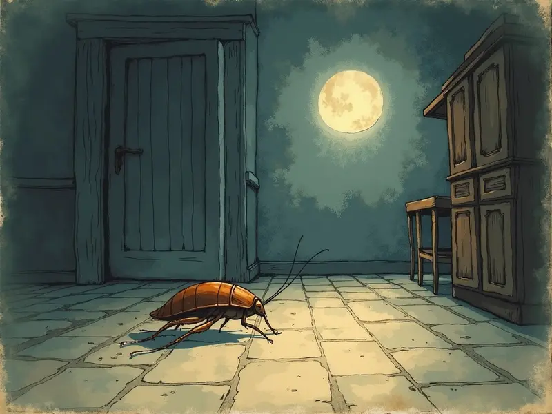 رسم توضيحي للحلم: صرصور بني