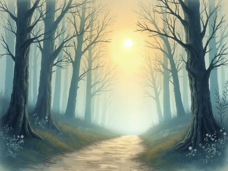 رسم توضيحي للحلم: ضباب كثيف