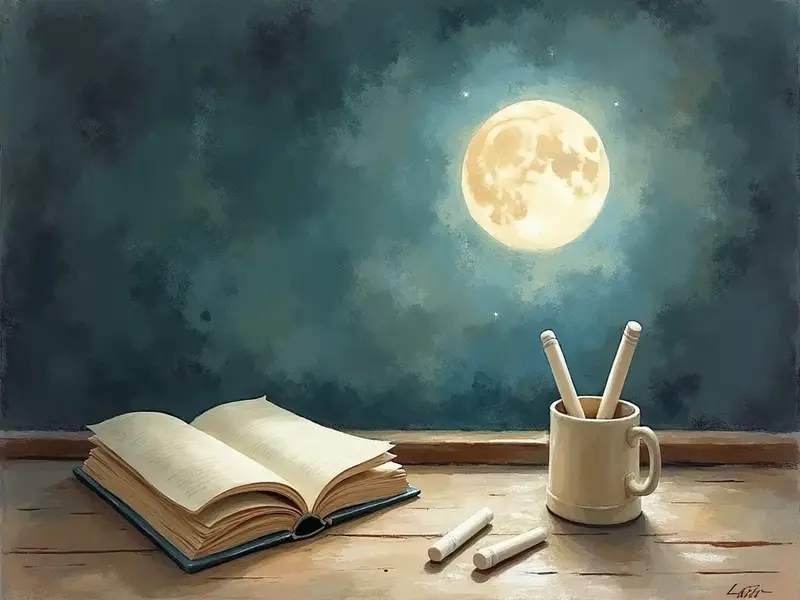 رسم توضيحي للحلم: الطباشير