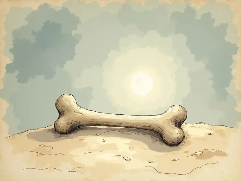 رسم توضيحي للحلم: العظام