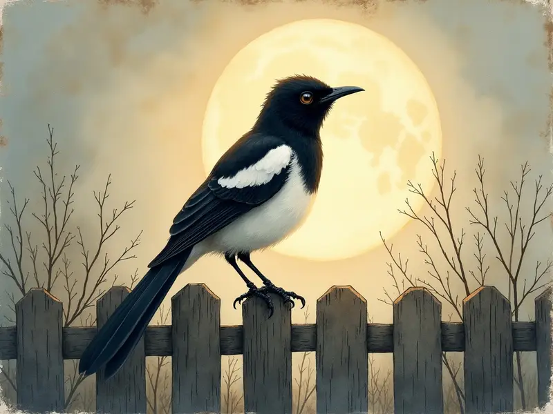 رسم توضيحي للحلم: العقعق