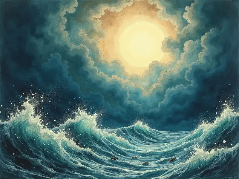 رسم توضيحي للحلم: النجاة من الغرق