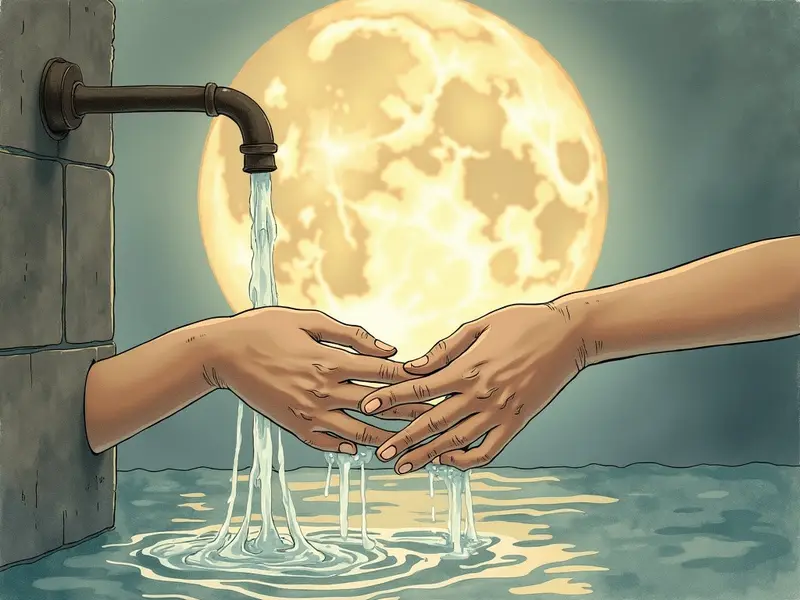 رسم توضيحي للحلم: الغسل