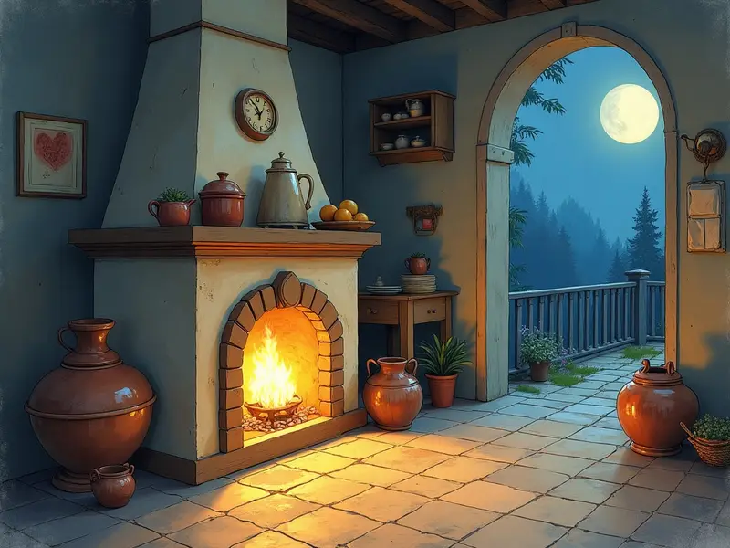 رسم توضيحي للحلم: الفرن