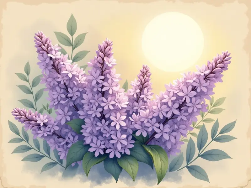 رسم توضيحي للحلم: الليلك