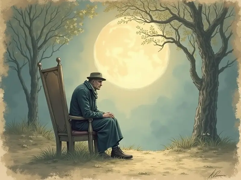 رسم توضيحي للحلم: الميت الصامت