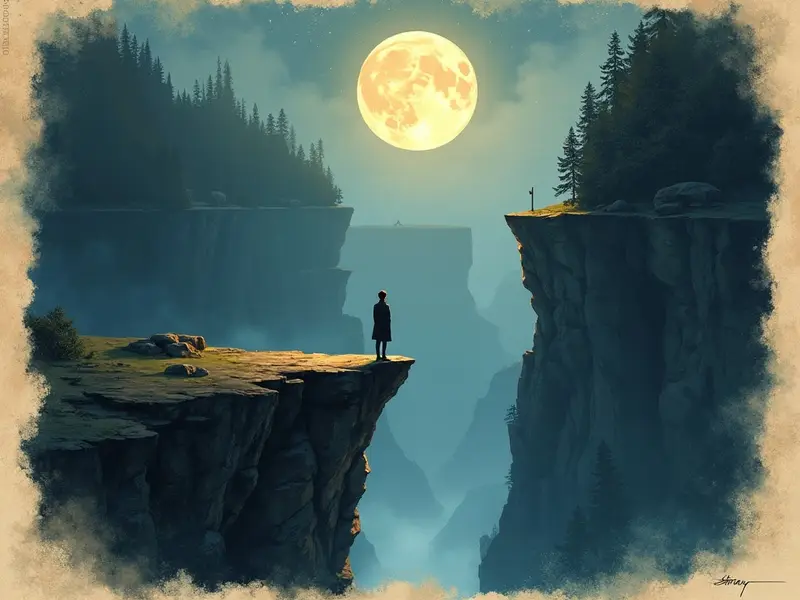 رسم توضيحي للحلم: الهاوية