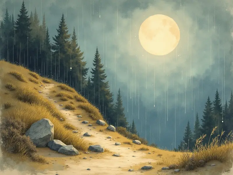 رسم توضيحي للحلم: انهيار أرضي