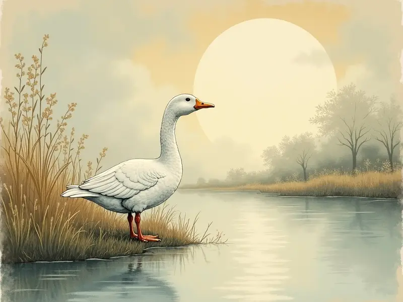 رسم توضيحي للحلم: إوزة