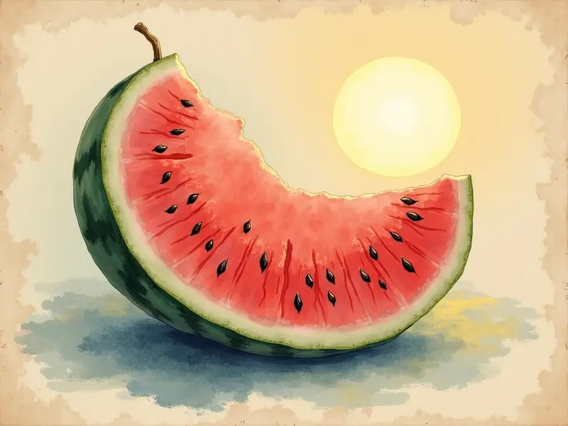 رسم توضيحي للحلم: بطيخة قديمة