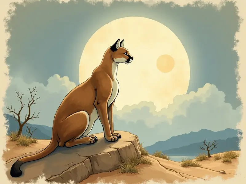 رسم توضيحي للحلم: بوما تطاردني