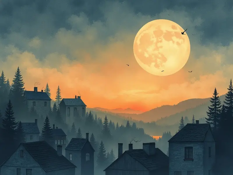 رسم توضيحي للحلم: توهج في السماء