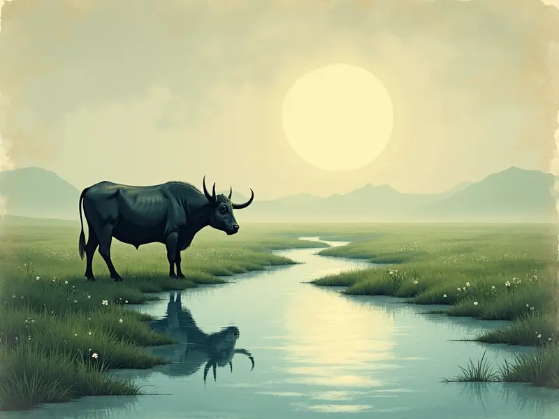 رسم توضيحي للحلم: جاموس