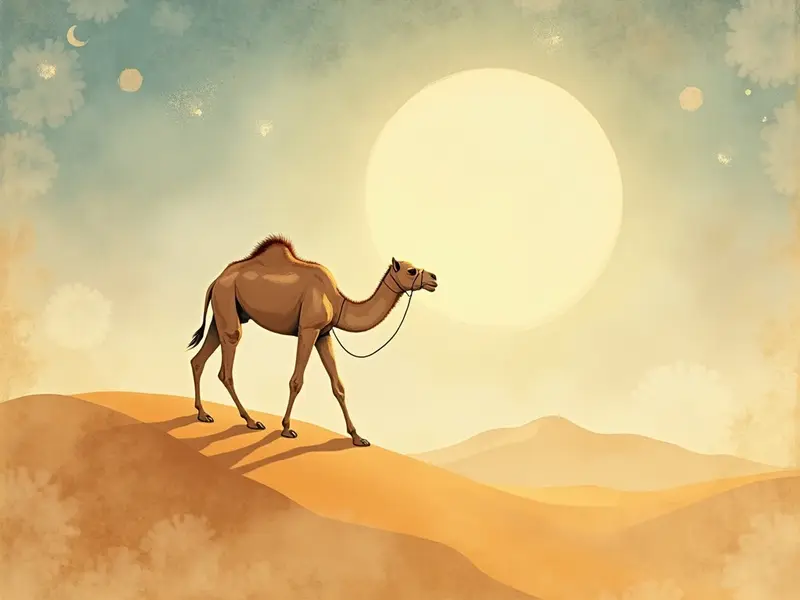 رسم توضيحي للحلم: جمل