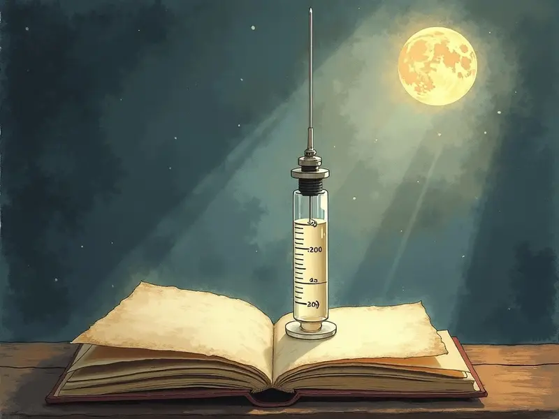 رسم توضيحي للحلم: حقنة دم