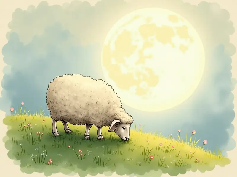 رسم توضيحي للحلم: خروف