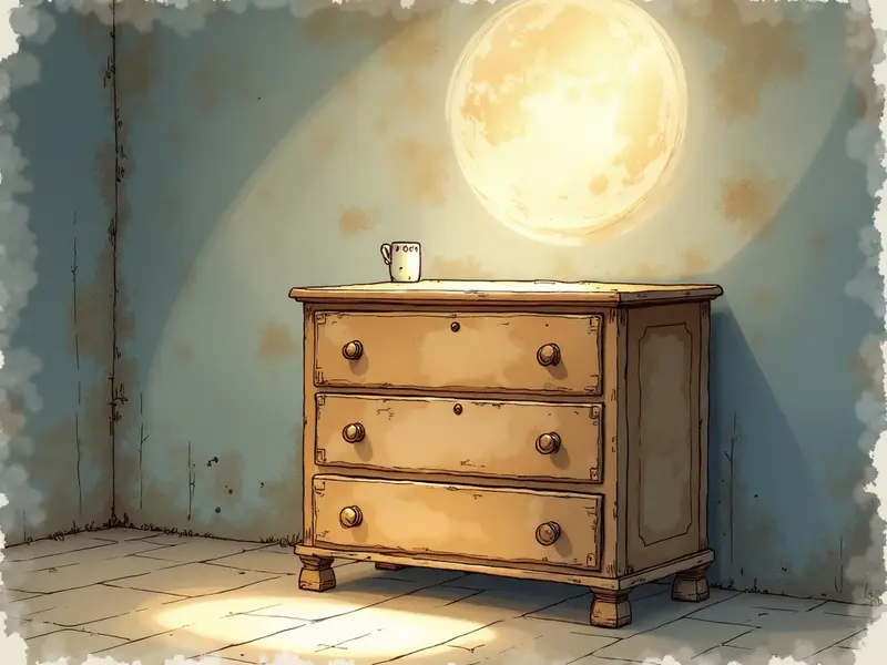 رسم توضيحي للحلم: خزانة الأدراج