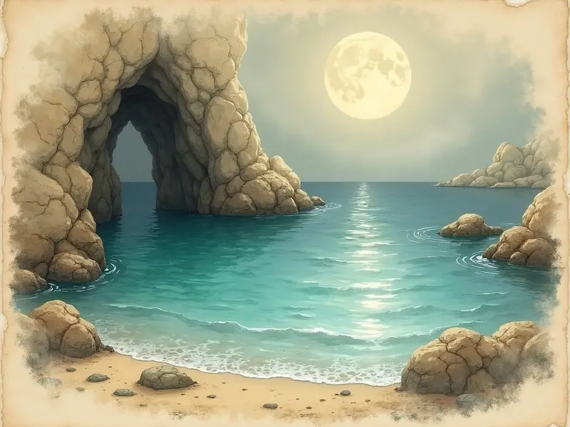 رسم توضيحي للحلم: خليج صغير