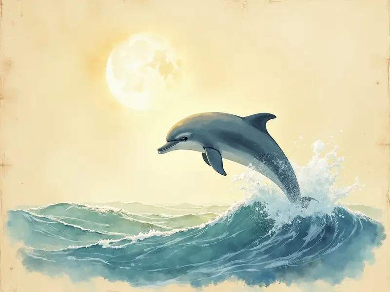 رسم توضيحي للحلم: دولفين