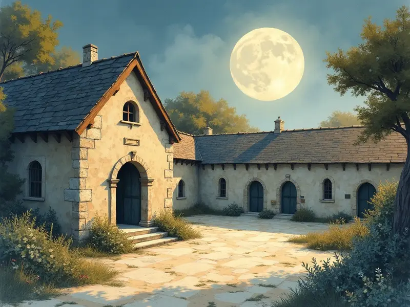 رسم توضيحي للحلم: دخول دير