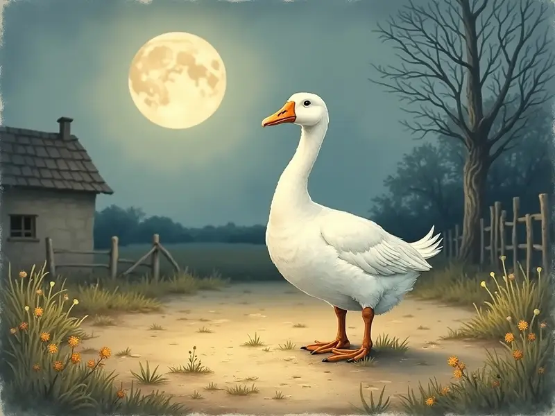 رسم توضيحي للحلم: ذكر الإوز
