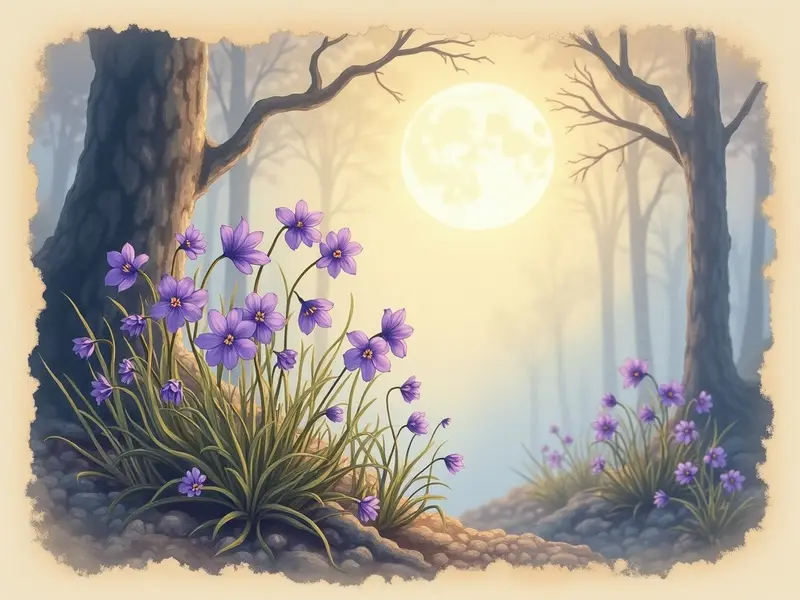 رسم توضيحي للحلم: زهرة البنفسج