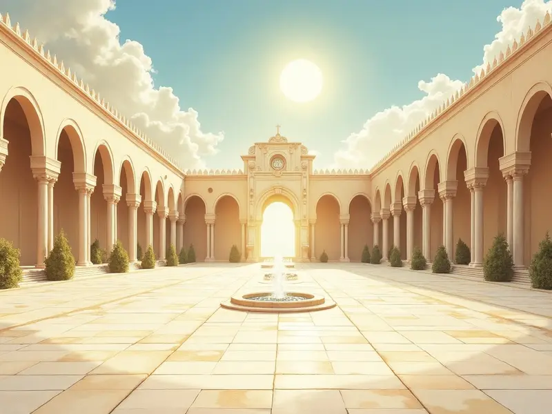 رسم توضيحي للحلم: ساحة مزدحمة بالناس