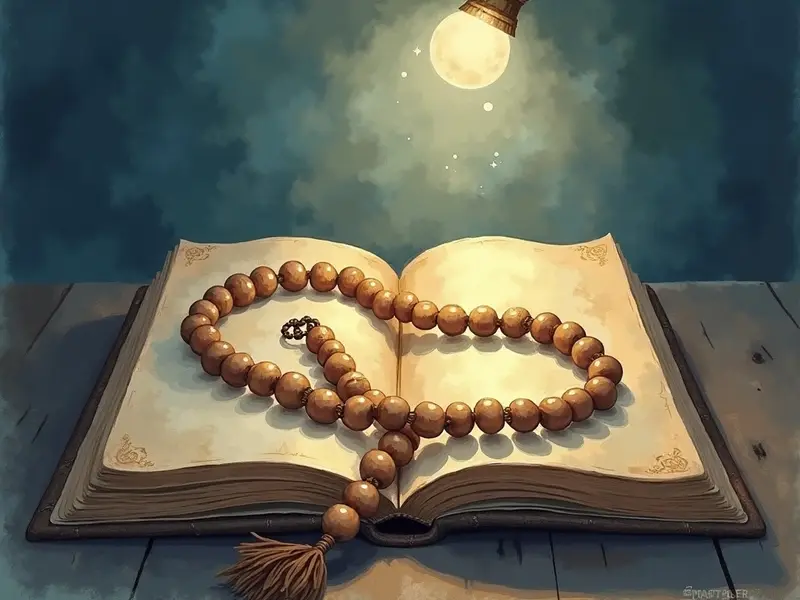 رسم توضيحي للحلم: شراء سبحة