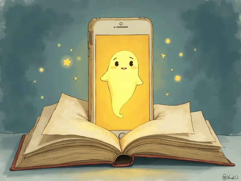 رسم توضيحي للحلم: محادثة على سناب شات