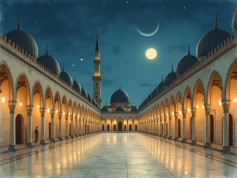 رسم توضيحي للحلم: صلاة التراويح