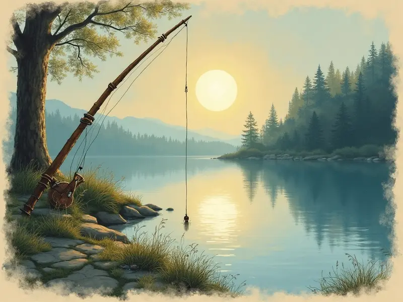 رسم توضيحي للحلم: صنارة صيد