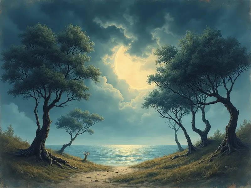 رسم توضيحي للحلم: عاصفة هوجاء