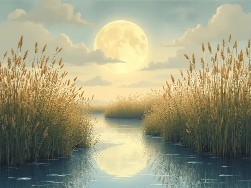 رسم توضيحي للحلم: غابة القصب