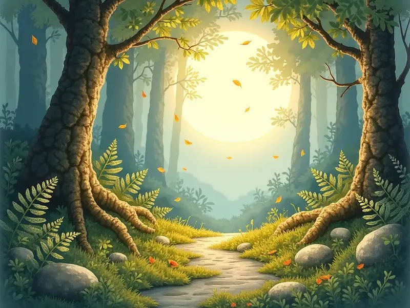 رسم توضيحي للحلم: غطاء الغابة