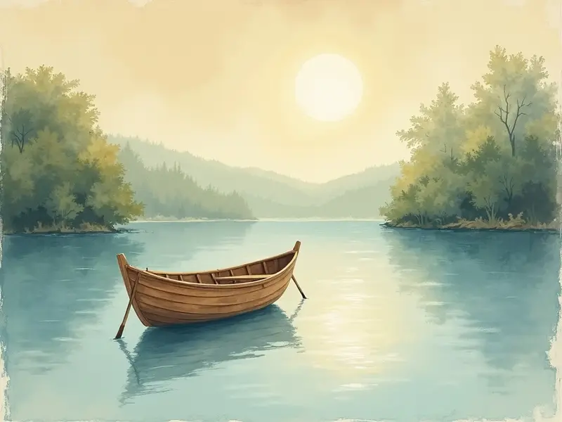 رسم توضيحي للحلم: قارب أسود