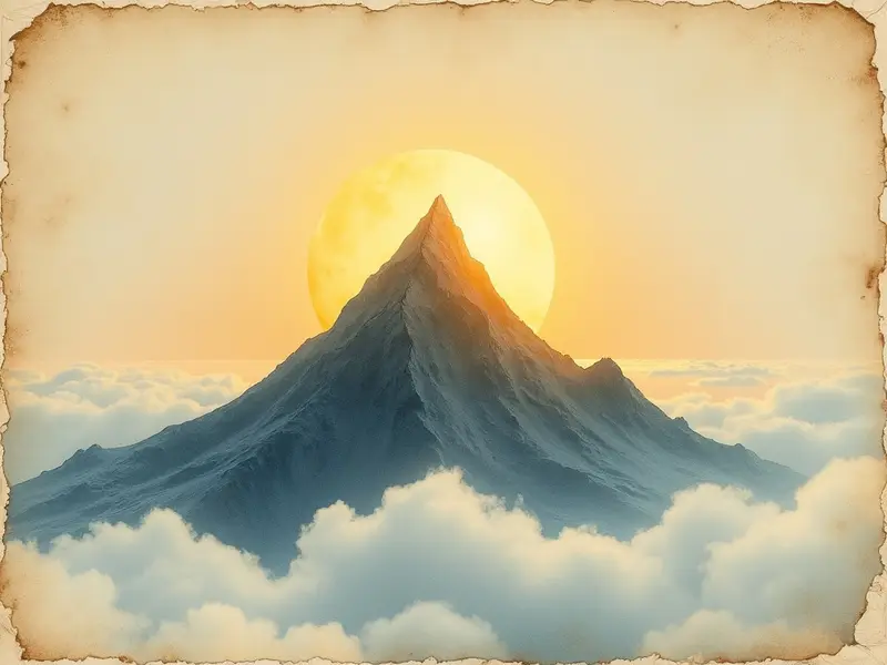 رسم توضيحي للحلم: قمة الجبل