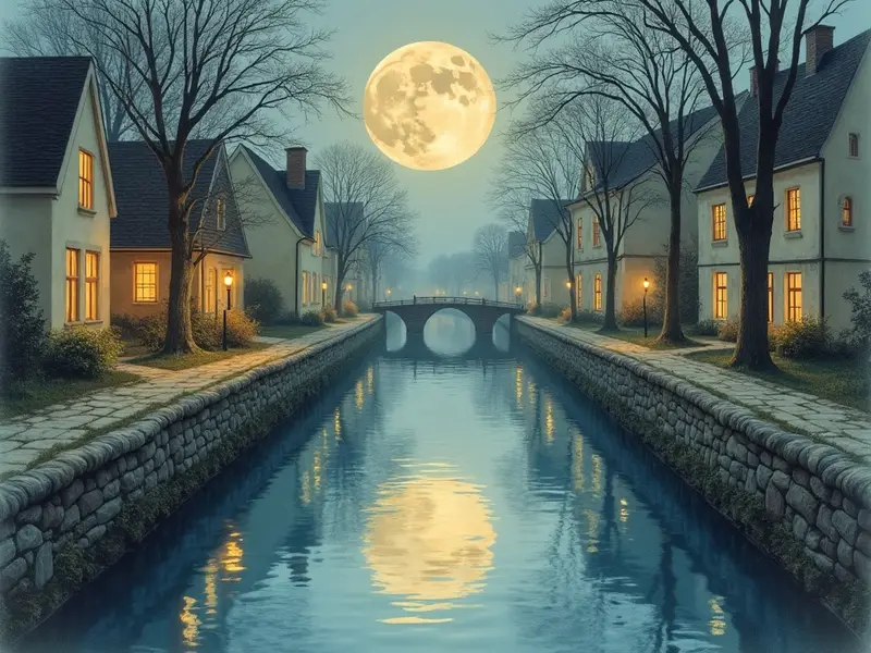 رسم توضيحي للحلم: قناة مائية