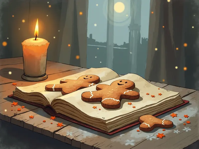 رسم توضيحي للحلم: كعك الزنجبيل