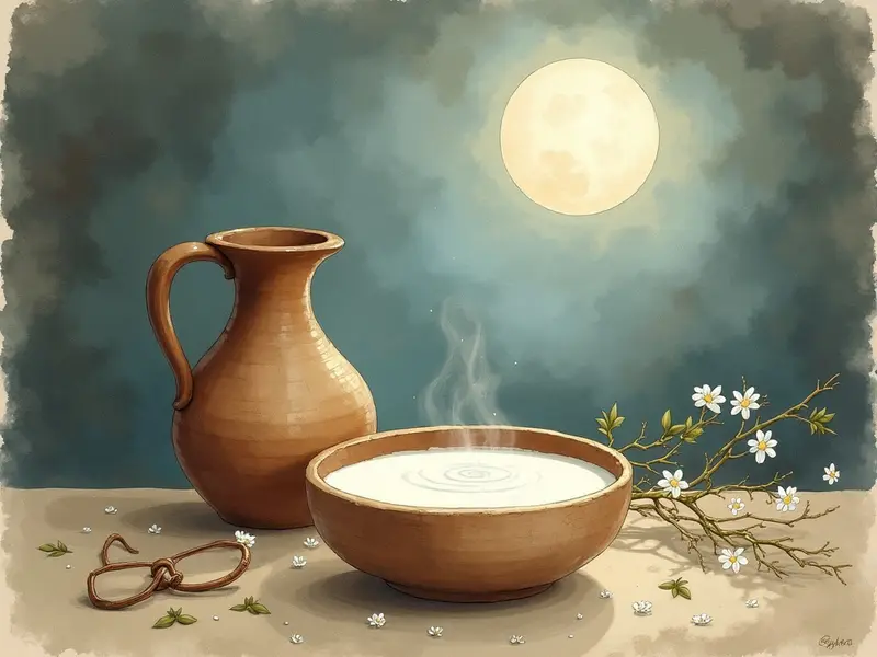 رسم توضيحي للحلم: لبن