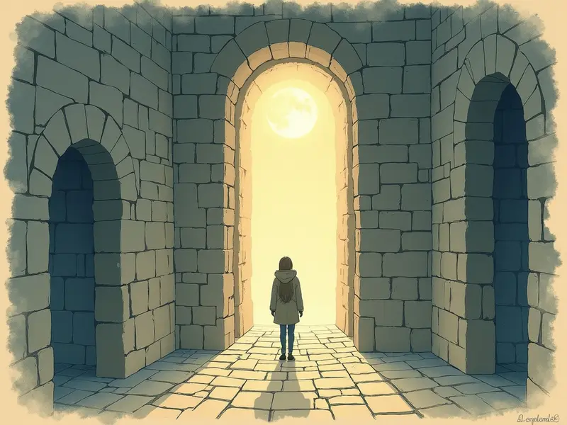 رسم توضيحي للحلم: متاهة