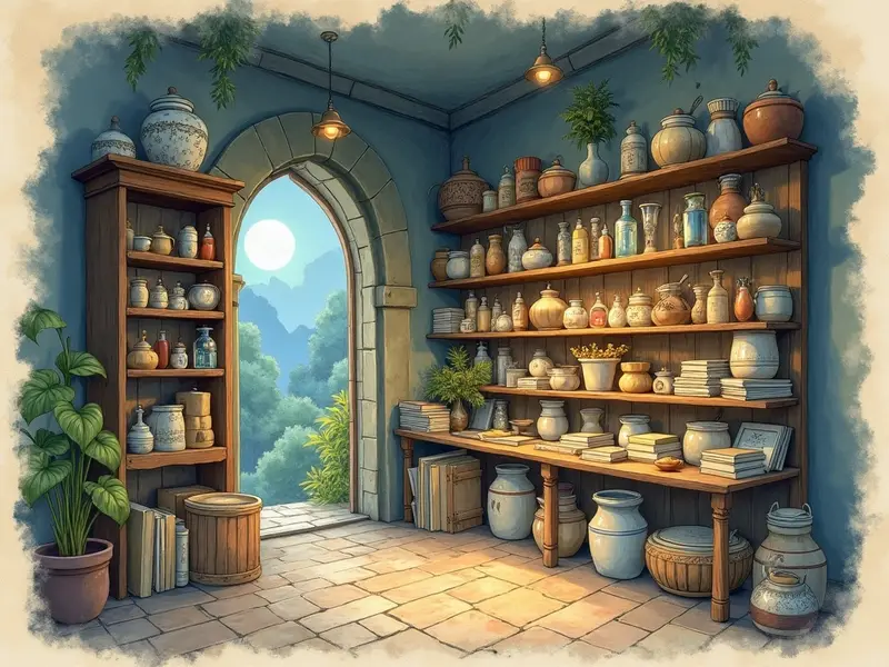 رسم توضيحي للحلم: متجر غامض
