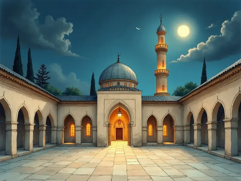 رسم توضيحي للحلم: بناء مسجد