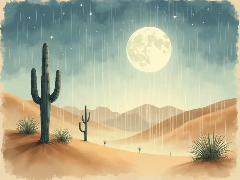 رسم توضيحي للحلم: مطر
